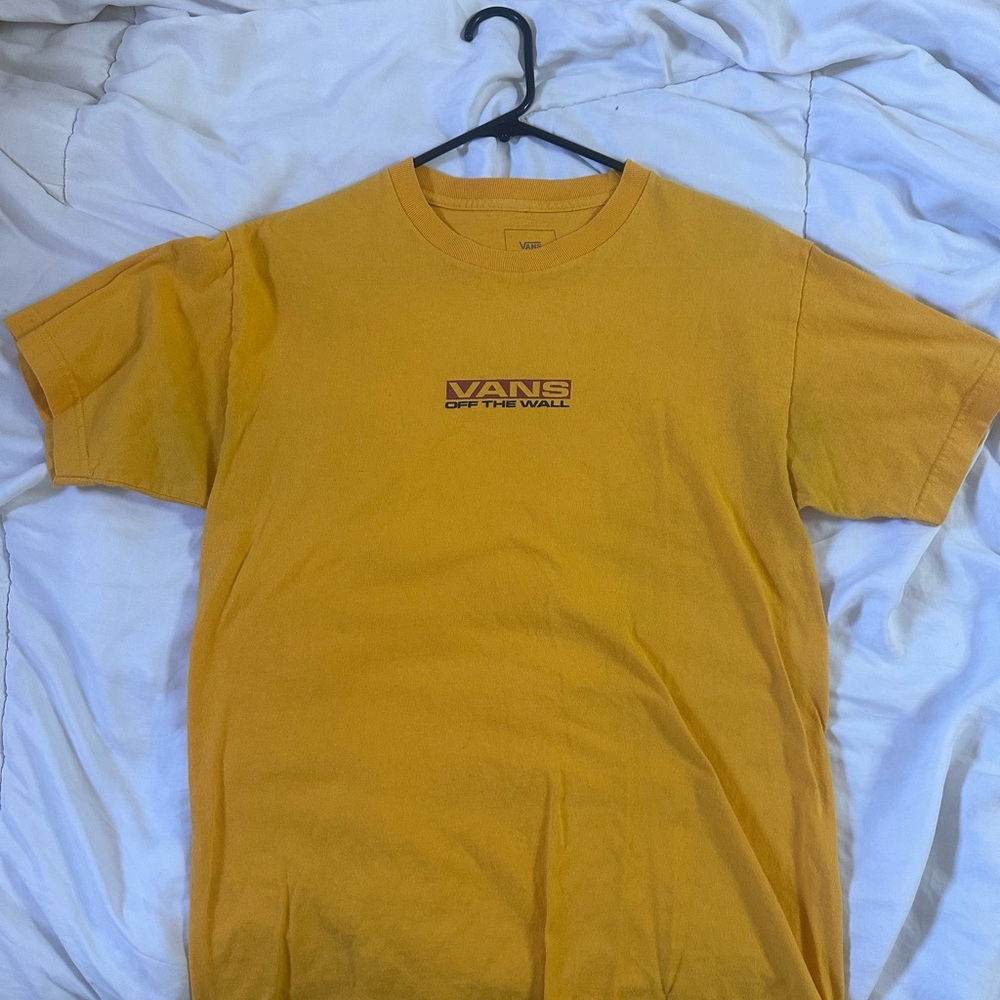 Vans Men's Yellow T-Shirt